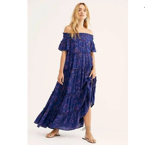 Free People Barclay Maxi Dress Size L - Picture 2 of 6